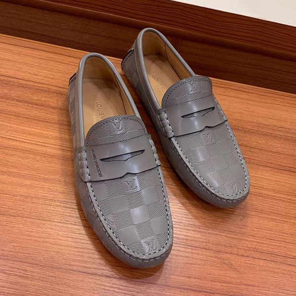 

the 2019 designer fashion luxury sneakers mens golf shoes genuine leather flat peas shoes classic casual shoes big size 38-1111, Black