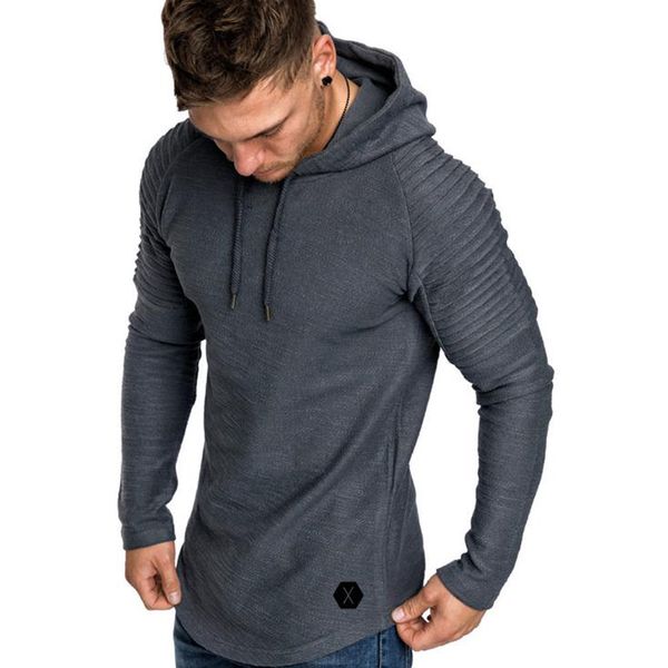 

2018 new mens hoodies brand solid color sweatshirts fashion male bamboo fiber hoodie autumn winter hoodie mens long-sleeved, Black