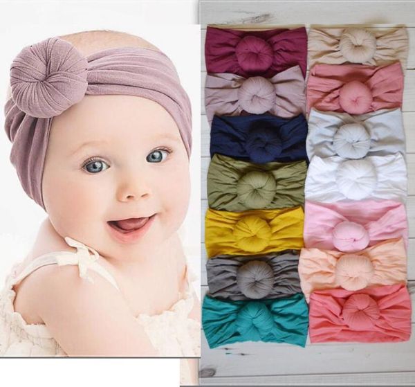 

nylon turban knot nylon headwrap, stretch super soft baby headband,  fits all,round knot turban headband, Slivery;white