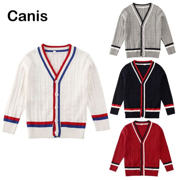 

us kid baby boy girl cardigan sweater coat jacket winter toddler thicken outwear, Blue