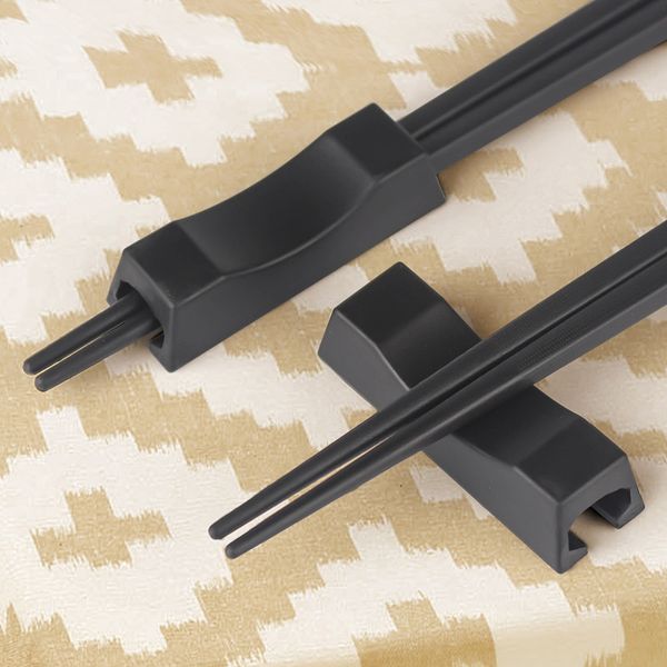

metal chopstick holder black art craft forks spoon rest pillow care for korean japanese kitchen tableware stand rack chopsticks