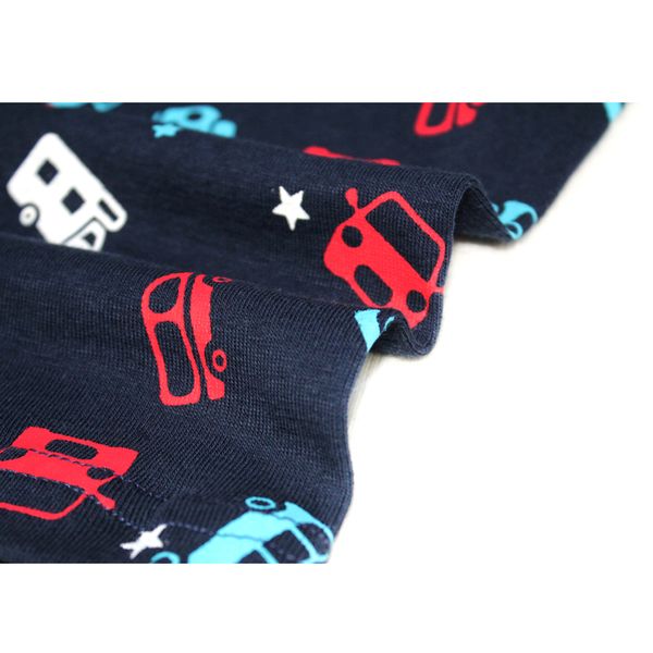 

smhong children's pajamas set summer short sleeved boy car pyjamas girls cartoon home clothes children's sleepwear clothes set, Blue;red