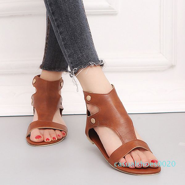 

women sandals summer women shoes roman style flat sandals beach shoes woman sandalie ladies tenis feminino plus size 43 c20, Black