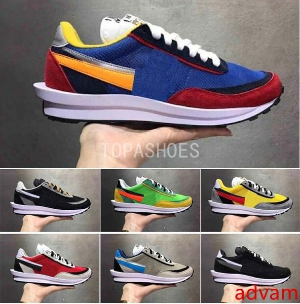 

sacai ldv waffle varsity blue green gusto black varsity спортивная обувь для мужчин женщин модные дизайнеры racer daybreak спортивная обувь