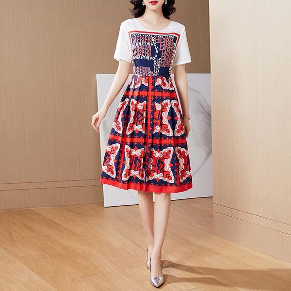 

eye] qian sister mm large size women extra padding western style cover belly was thin summer dress by age easing, Black;gray