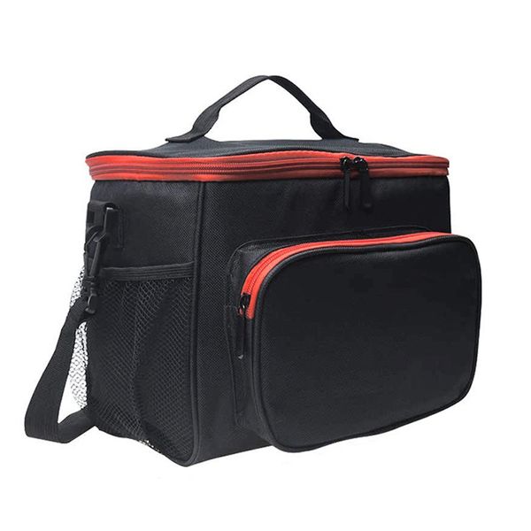 

insulated cooler thermal lunch bags oxford handbag lunch tote bags for picnic /cooler / carrier /travel cooler /wine, Blue;pink