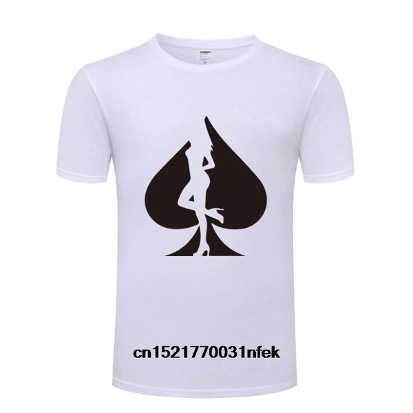 

men t shirt poker gir lcasual fashion short sleeves tees comfortable cotton s . s-xxxl women, White;black
