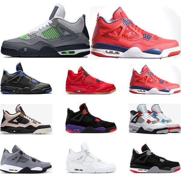 

new basketball shoes 4s nero fiba what the cool grey bred silt red pure money wings 4 mens sports sneakers traienrs size 7-13