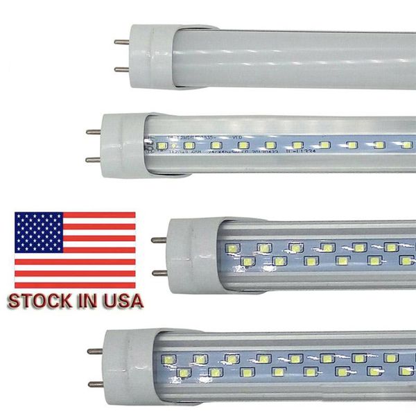 

stock in usa t8 g13 4ft led tube 1.2m lights 22w 28w cool white led fluorescent tube bulbs ac85-260v ce ul fcc