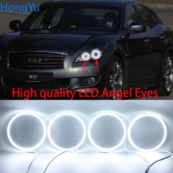 

for infiniti m(y51) m25l m35hl m35 m37 m56 q70 super bright white color 3528 smd led angel eyes kit daytime running light drl