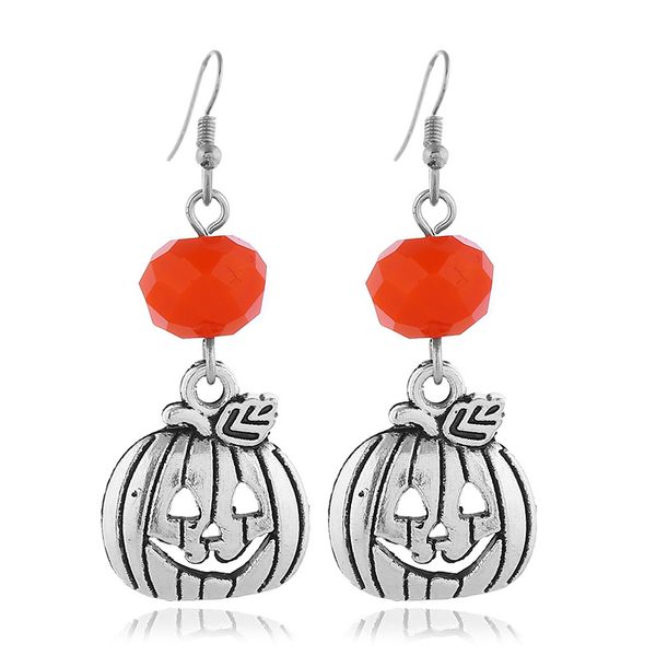 

maxi алмазного бисер полых тыквы хэллоуиной серьга, тыквы hat творческих серьги, для моды vsco девочек, Silver