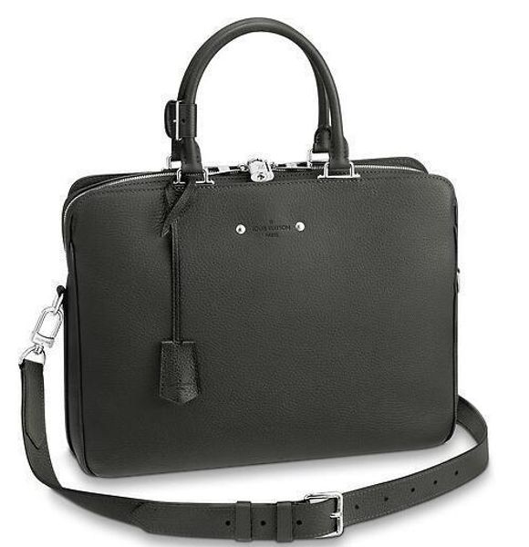 

m52702 armand briefcase men gray real caviar lambskin le boy chain flap bag handbags shoulder messenger bags totes