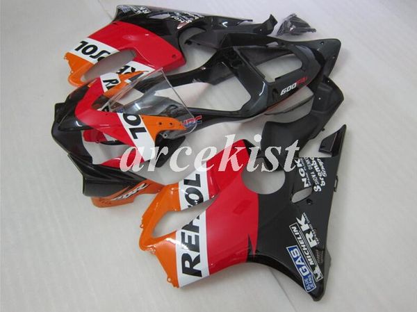 

4 free подарки инъекции плесень новый abs обтекатели комплект, пригодный для honda cbr600 f4i 2001 2002 2003 01 02 03 fs телесная набор поль