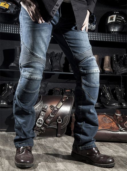 

cross-country moto racing pants locomotive racing rider straight jeans anti-wrestling pants, Black;blue