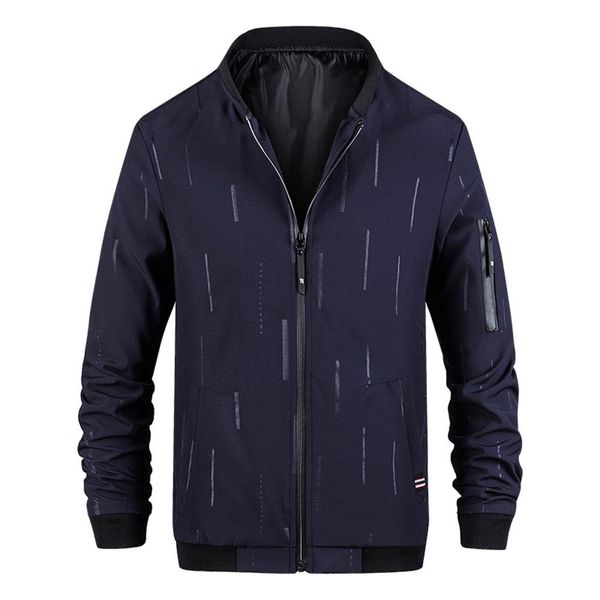 

men's autumn winter fashion casual loose printing zipper breathable jacket coat new 2019 casual men's jackets l16#, Black;brown