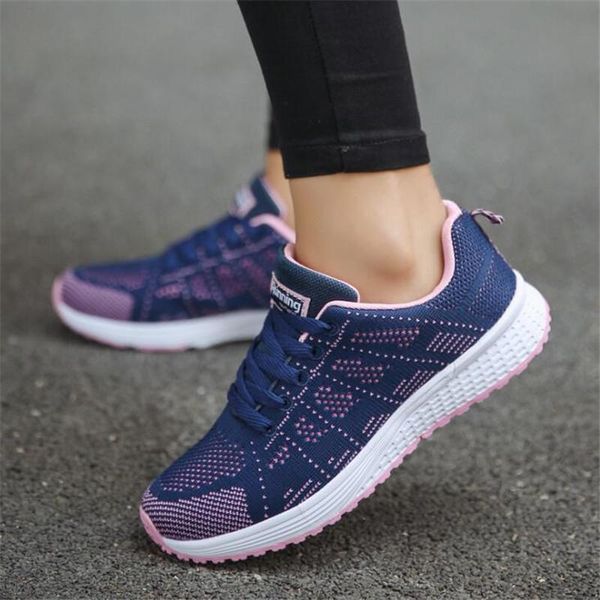 

women running shoes women sneakers 2019 new fashion breathable mesh sneaker sports shoes woman lace-up solid ladies
