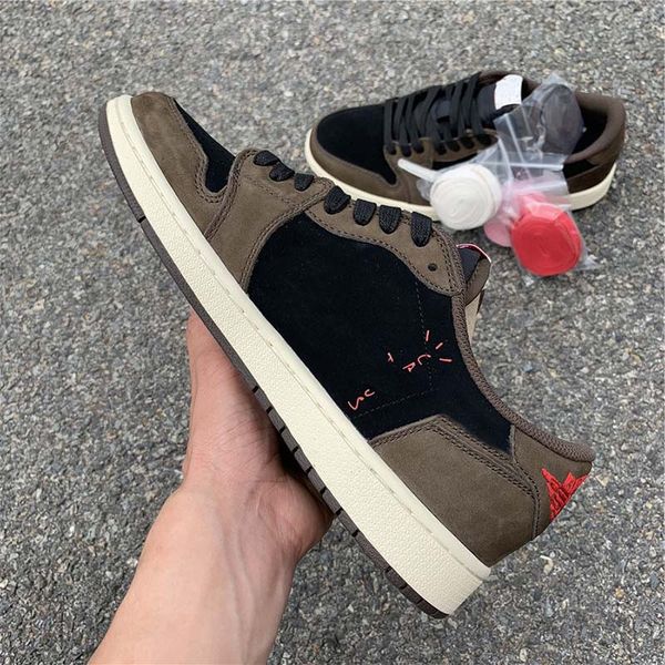 

Newest Travis Hot Scotting x 1 Low SPl Basketball Shoes 1s New Designer Fashion Streets Mens Women Low Trainer Sports Sneakers