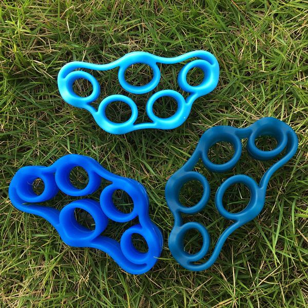 

rubber stretch resistance band gippers silicone finger forearm hand grip expander trainer for muscle relax power strengthen t