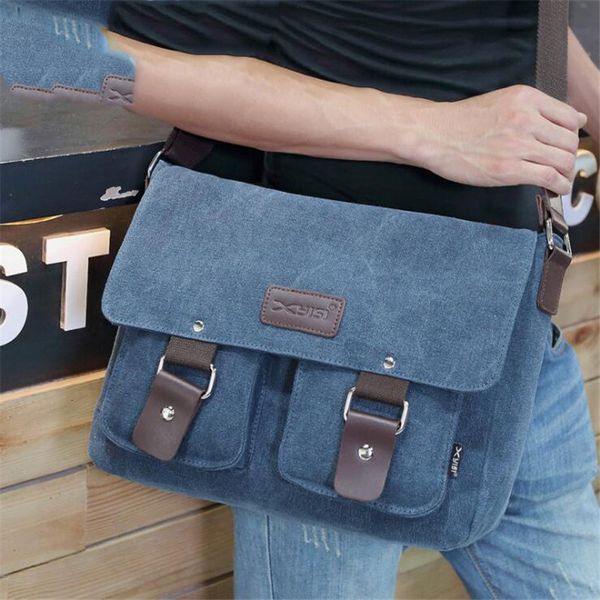 

старинные мужские сумки через плечо путешествия crossbody сумки причинно-следственная холст сумка лоскутное многофункциональный ноутбук сумк