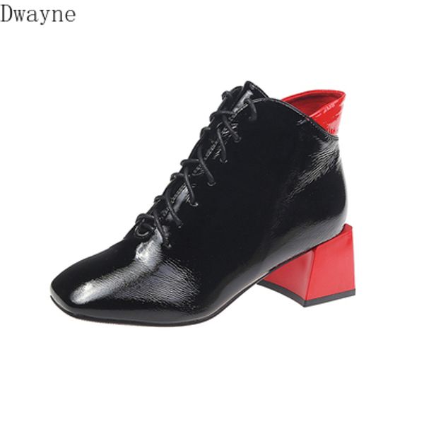 

hong kong flavor boots women 2020 spring and autumn new wild british style handsome thick with fashionable temperament sh, Black