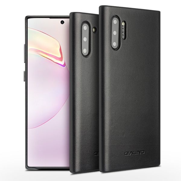 

fashion genuine leather case for samsung galaxy note 10 plus ultra thin handmade phone cover