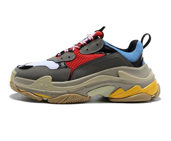 

triple-s designer sneakers paris 17fw triple s platform for men women black red white green casual dad shoes tennis increasing 36-45l11