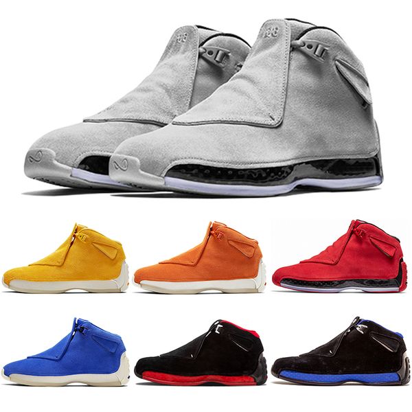 

18 xxxiii mens basketball shoes 18s yellow orange suede blue cool grey toro og black royal bred trainers designer shoes athletic shoes