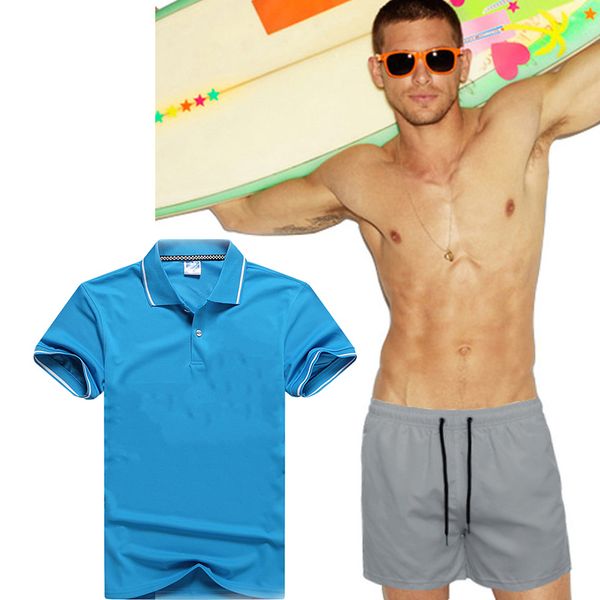 

2020 shirt men's short sleeve suit men's and women's summer solid large loose + mesh beach shorts two piece set, Gray