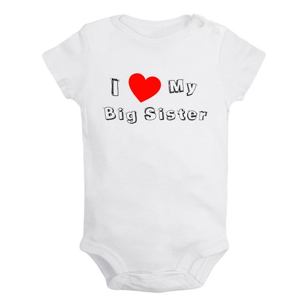 

i love my mom dad sister brother cute puppy 1st birthday candle newborn baby outfits jumpsuit printing infant bodysuit clothes, White