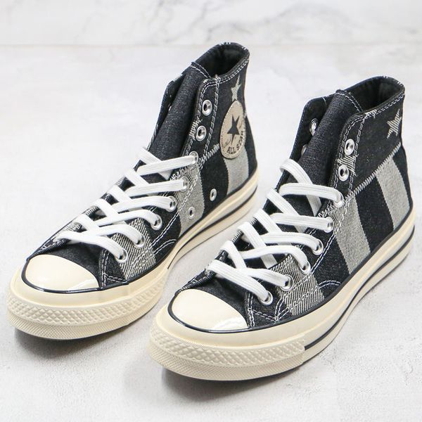 

новый холст обувь low-top пятиконечной звезды черной серого denim lattice строчка chuck 1970s high-top пятиконечной звезды мужчины женщина н, White;red
