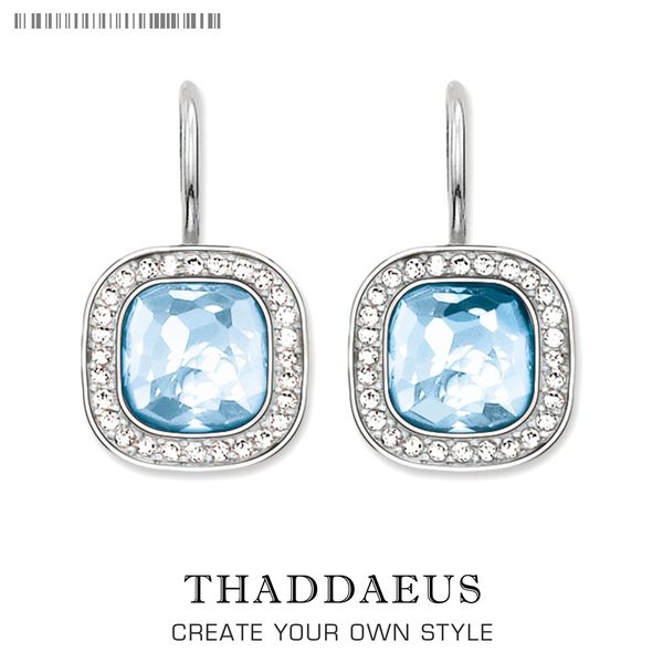 

light-blue cosmo earrings from the 925 silver,thomas style karma diy,good jewerly for women,2019 ts gift in 925 sterling silver