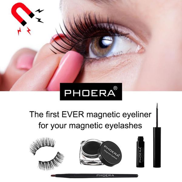 

magnetic false eyelashes 5 magnet reusable fake eyelashes/eyeliner