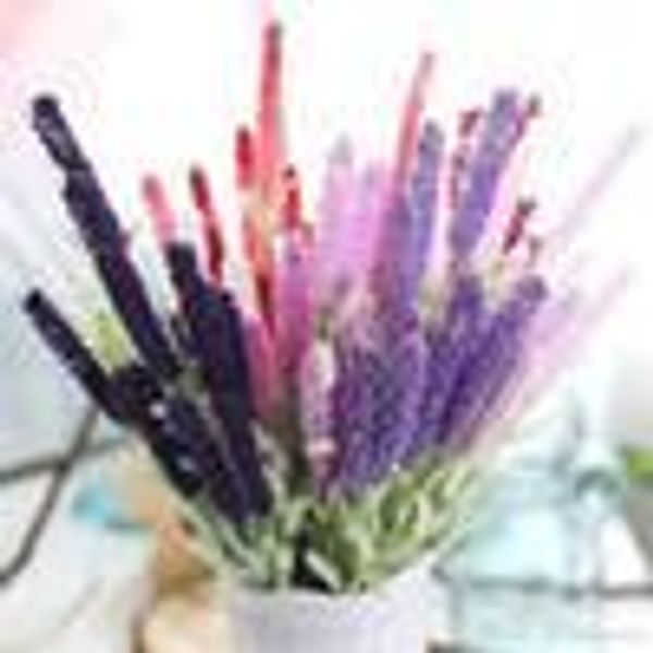 

artificial lavender flower purple 51cm vivid artificial romantic lavender flowers bouquet home wedding decor