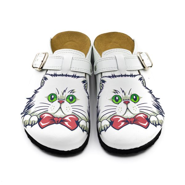 

cat patterned women's slippers, Black