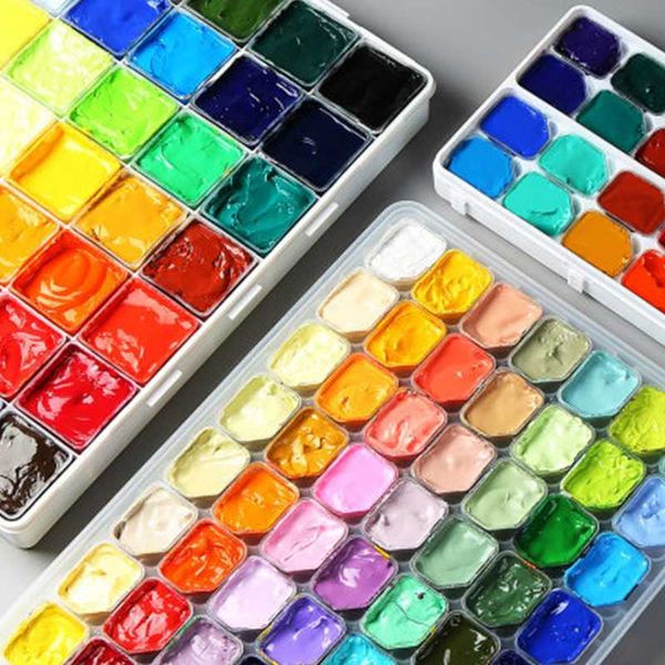 

boglino professional jelly water children gouache pigment set students color painting painting special jelly pigmen