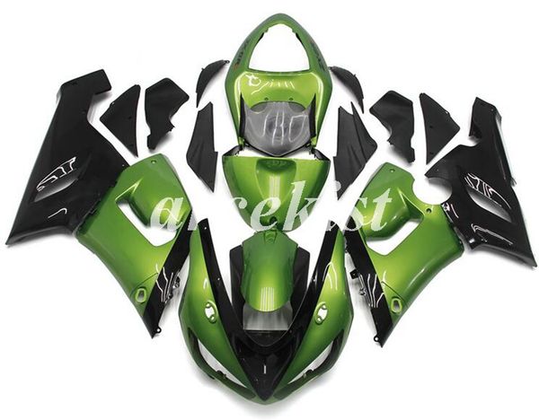 

4 подарки мотоцикл новый abs полный комплект обтекатели, пригодный для kawasaki ninja zx-6r 2005 2006 05 06 636 zx6r кузовостроение набор зе