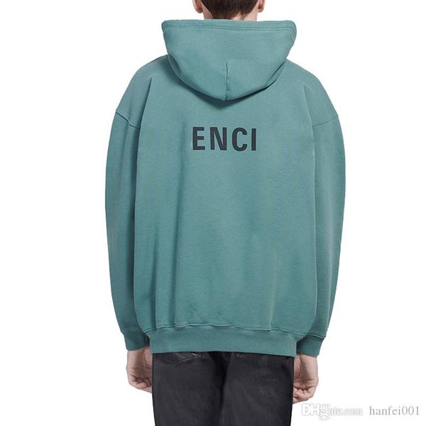 

19fw blcg logo letter printed hoodies classic street fashion hooded sweater autumn winter solid color hoodie sweatshirts oversize hfymwy277, Black