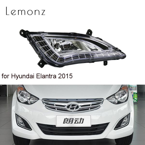 

led daytime running lights drl fog lamp cover case for elantra 2015