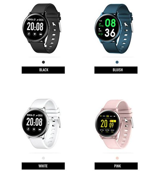 

1 piece kw19 smartwatch bracelet fitness tracke band ultrathin multiple modes real time message reminder remote control for smart phone