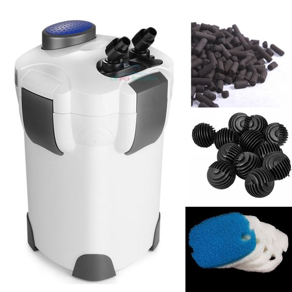 

3-ступенчатый внешний фильтр канистры 265 GPH свежий/соль 100 Гал Аквариум