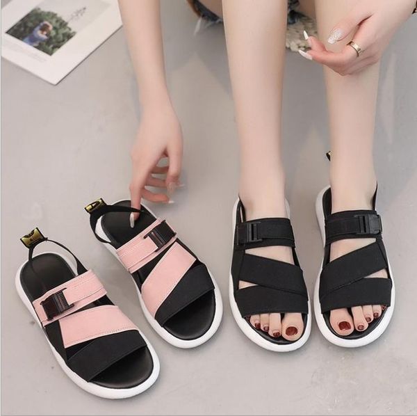 

summer sports sandals female korean students wild sandals, Black