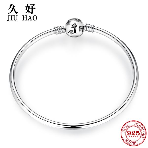 

new arrival 925 sterling silver charming bright star cz bracelets charms fashion woman bracelet bangles luxury jewelry, Golden;silver
