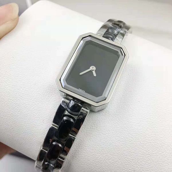 

fshion quartz watch white/black ceramic band 9mm thick watch case simple women's watch, Slivery;brown