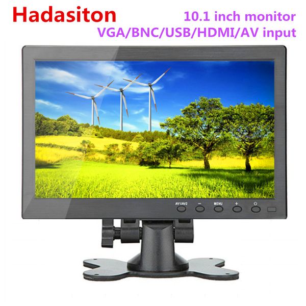 

10.1" hd 1024*600 color screen lcd monitor car monitor mp5 player home pc display support vga/bnc/usb/hdmi/av input