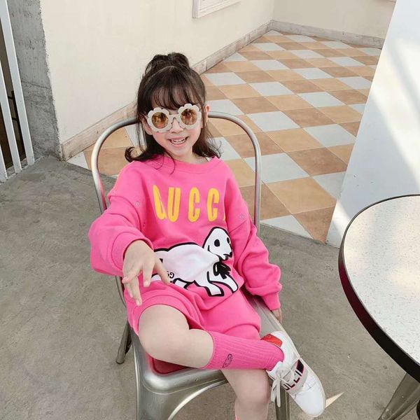 

kid моды девушка моды одежды весна одежда толстовка милый дизайн для девочки платья 2020 нового прибытия малыша облачить оптом, Black