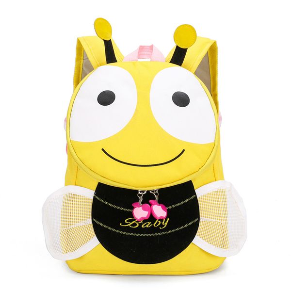 

3d cute bee backpack for girls kindergarten children waterproof backpacks kids to school bags baby student bookbag