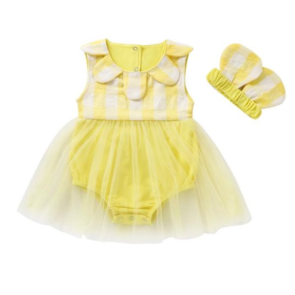 

summer sleeveless nerborn baby girls dress mesh patchwork tutu dresses female casual sundress infant girls dresses vestidos d30, Red;yellow