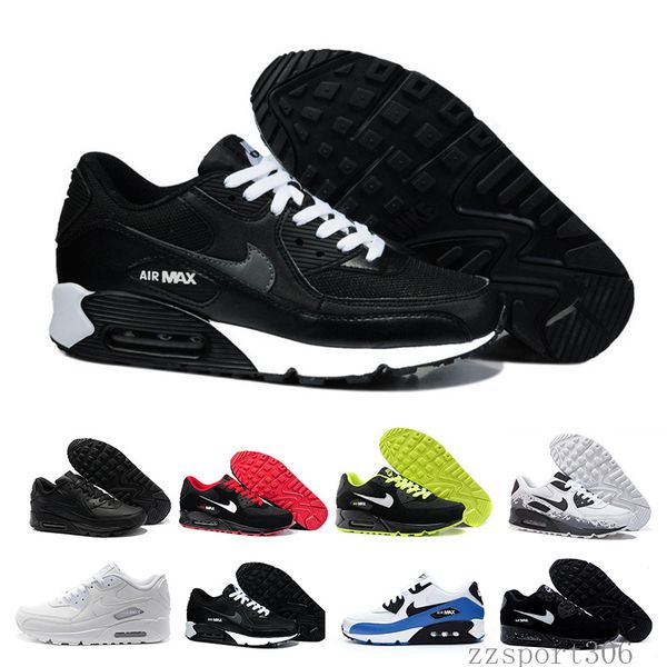 

2018 new women casual shoes classic 90 women and woman shoes casual trainer air cushion surface breathable casual shoes tr41c, Black