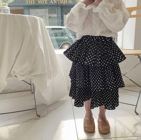 

girls dots chiffon tutu skirts cute baby girl cake skit wholesale children clothing