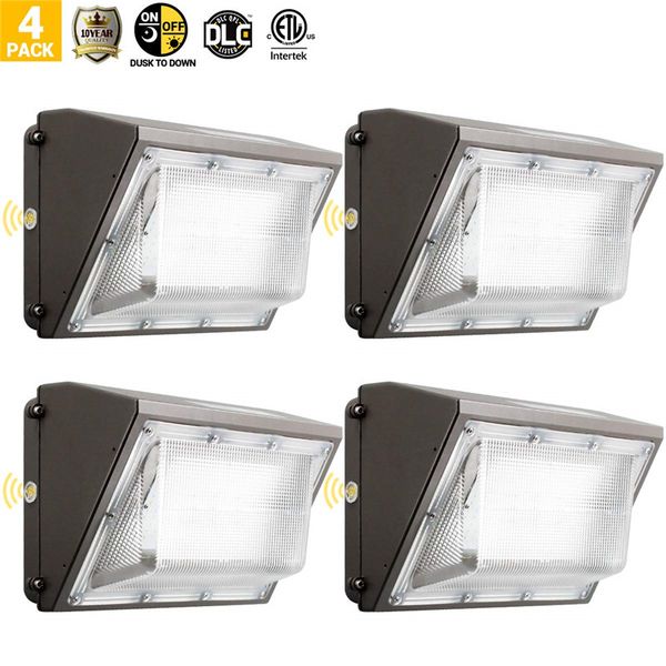 ETL 6000K 100W LED Wall pack Iluminação ao ar livre HPS / HID Lâmpadas de parede de substituição Luzes residenciais comerciais